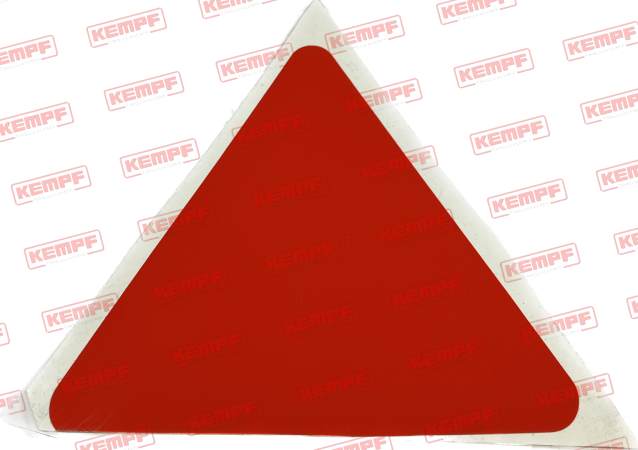 93435 Aufkleber rotes Dreieck 110x110x110mm